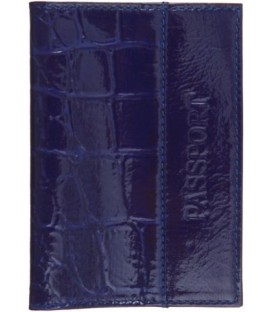 Обложка для паспорта «Кинг» 4334 95*135 мм, рифленая синяя