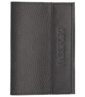 Обложка для паспорта «Кинг» 4334 95*135 мм, рифленая черная