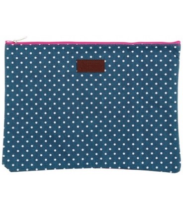 Папка для тетрадей «Феникс+» 330*240 мм, «Горошек на синем»