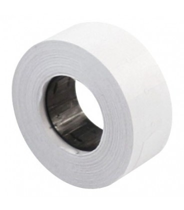 Этикет-лента однострочная 21*12 мм, прямоугольная, белая