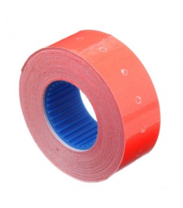 Этикет-лента однострочная Economix 21*12 мм, 1000 шт., прямоугольная, красная