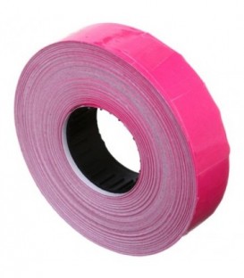 Этикет-лента двустрочная Economix 23*16 мм, 700 шт., прямоугольная, розовая