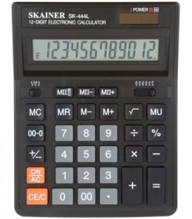 Калькулятор 12-разрядный Skainer SK-444L черный