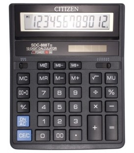Калькулятор 12-разрядный Citizen SDC-888ТII черный