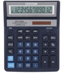 Калькулятор 12-разрядный Citizen SDC-888X синий