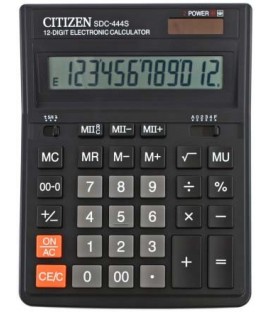 Калькулятор 12-разрядный Citizen SDC-444S черный