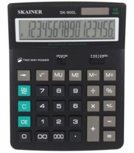 Калькулятор 16-разрядный Skainer SK-900L серый