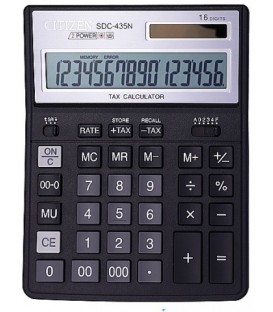 Калькулятор 16-разрядный Citizen SDC-435N черный