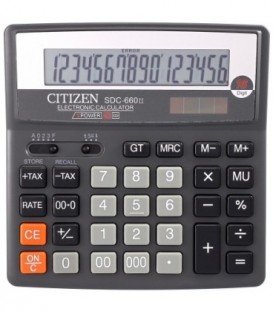Калькулятор 16-разрядный Citizen SDC-660II серый