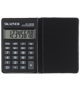 Калькулятор карманный 8-разрядный Skainer SK-108NBK серый