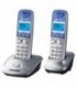 Телефон KX-TG2512RU Panasonic беспроводной 2 трубки: серебристый