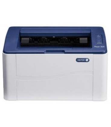 Принтер лазерный Xerox Phaser 3020V BI А4, лазерная черно-белая печать 1200 х 1200 dpi, Wi-Fi, бело-синий