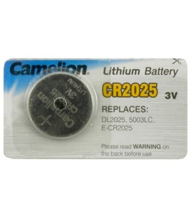 Батарейка литиевая дисковая Camelion Lithium CR2025, 3 V