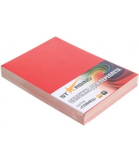 Обложки для переплета картонные Starbind А4, 100 шт., 250 г/м2, глянцевые красные