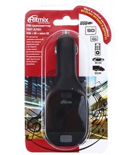 Трансмиттер Ritmix FMT-A705 черный