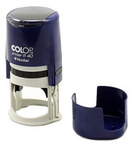 Автоматическая оснастка Colop PR40 в боксе для клише печатидиаметр 248-40 мм, корпус синий
