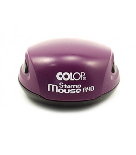 Полуавтоматическая оснастка Colop Stamp Mouse для клише печатидиаметр 248-40 мм, корпус фиолетового цвета