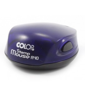 Полуавтоматическая оснастка Colop Stamp Mouse для клише печатидиаметр 248-40 мм, корпус цвета индиго