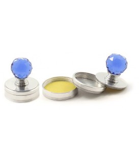 Оснастка металлическая «Сириус» для круглых печатей для клише печатидиаметр 248-40 мм, синий камень/серебристая