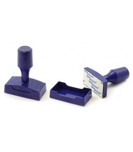 Оснастка пластиковая для штампов (с высокой ручкой) для клише штампа 56*26 мм, марка BP-04 (56*26), корпус синий