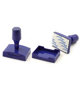 Оснастка пластиковая для штампов (с высокой ручкой) для клише штампа 60*40 мм, марка BP-04 (60*40), корпус синий