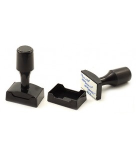 Оснастка пластиковая для штампов (с высокой ручкой) для клише штампа 41*24 мм, марка BP-08 (41*24), корпус черный