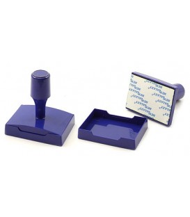 Оснастка пластиковая для штампов (с высокой ручкой) для клише штампа 70*50 мм, марка BP-04 (70*50), корпус синий