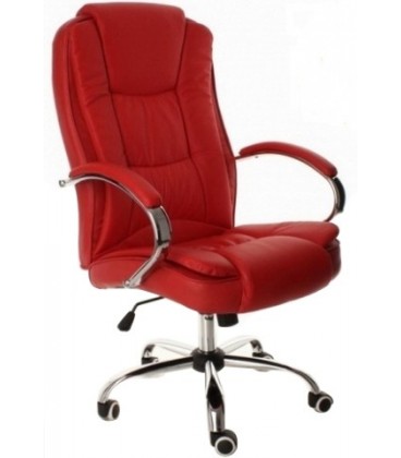 Кресло офисное Calviano Mido 3138 для руководителя обивка - экокожа красная