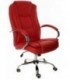 Кресло офисное Calviano Mido 3138 для руководителя обивка - экокожа красная
