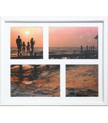 Фоторамка пластиковая «Керс» KF2530 2*10*15 см+2*10*10 см (32*27 см), белая