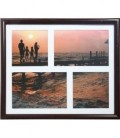 Фоторамка пластиковая «Керс» KF2530 2*10*15 см+2*10*10 см (32*27 см), темно-коричневая