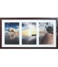 Фоторамка пластиковая «Керс» KF1937К 3*10*15 см (38*21 см), темно-коричневая