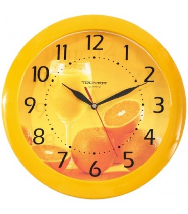 Часы настенные «Тройка» «Апельсиновый сок»