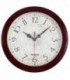 Часы настенные «Тройка» рамка бордовая