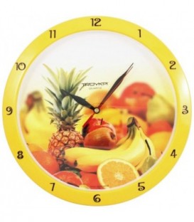Часы настенные «Тройка» «Тропические фрукты»