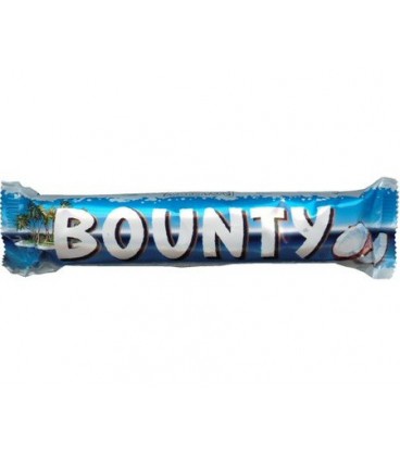 Конфета Bounty 55 г, с мякотью кокоса, 2 конфеты
