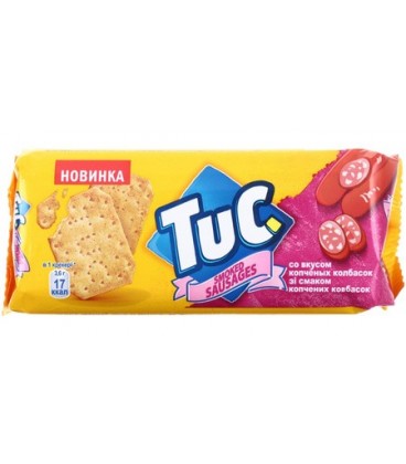 Крекер Tuc 100 г, со вкусом копченых колбасок