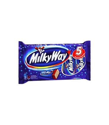Батончик шоколадный Milky Way 130 г, 5 батончиков, с суфле и молочным шоколадом