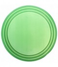 Тарелка одноразовая пластиковая плоская, диаметр 20,5 см, зеленая