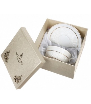 Чашка фарфоровая с блюдцем 2 предмета