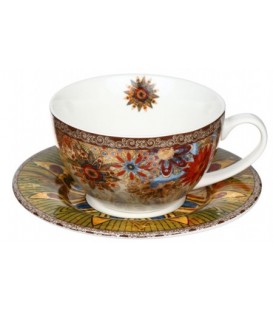 Чашка фарфоровая с блюдцем 330 мл