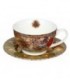Чашка фарфоровая с блюдцем 330 мл