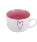 Кружка керамическая «Сердце» 120*83 мм, 550 мл