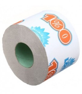 Бумага туалетная «Лотос» 1 рулон, ширина 85 мм, «100», серая