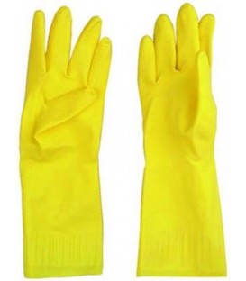 Перчатки латексные хозяйственные размер M, желтые