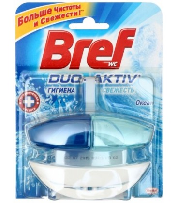 Чистящее средство для унитаза Bref Duo Activ 50 г, «Океан»