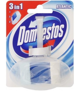 Блок для унитаза в пластиковом подвесе Domestos 40 г, «Атлантик»