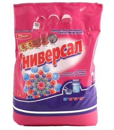 Порошок стиральный «Универсал» 3 кг, для автоматической и ручной стирки