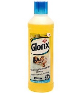 Средство для мытья пола Glorix 1000 мл, «Лимонная энергия»