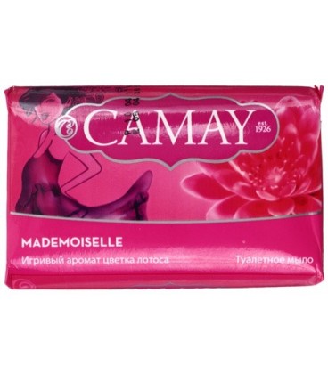Мыло туалетное Camay 85 г, Mademoiselle, с ароматом цветка лотоса